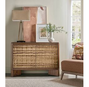Eleana Medium Brown 2 Door Accent Chest