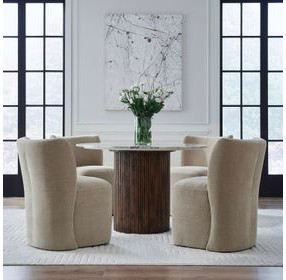 Accent Dining Wicker Upholstered Dining Chair