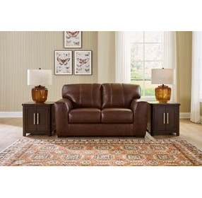 Creazzo Canyon Leather Loveseat