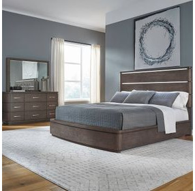 Cascade Falls Satin Espresso 9 Drawer Dresser with Mirror