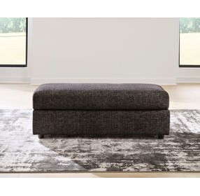 Coralene Onyx Performance Fabric Upholstered Rectangular Oversized Accent Ottoman