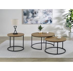 Lainey Mango Round End Table