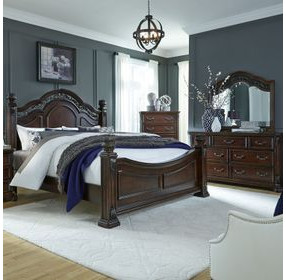 Tuscany Estates Cognac 7 Drawer Dresser with Mirror