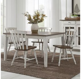 Al Fresco Graphite and Whitestone Side Chair Set of 2