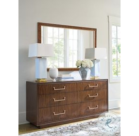 Rendezvous Walnut Rectangular Barnett Mirror