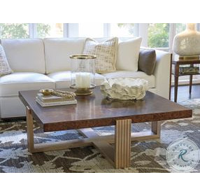 Rendezvous Walnut Square Holloway Cocktail Table