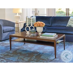 Rendezvous Walnut Starburst Andora Cocktail Table