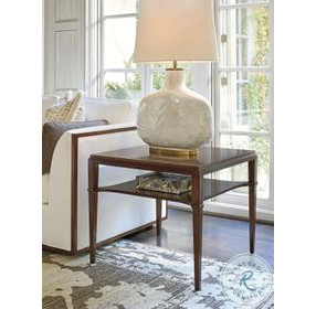 Rendezvous Walnut Square Andora Lamp Table