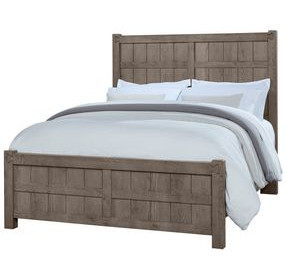 Dovetail Mystic Gray King Panel Bed