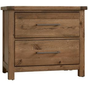 Dovetail Natural 2 Drawer Nightstand
