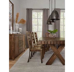 Dovetail Natural Queen Poster Bed