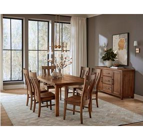 Dovetail Dining Natural Dining Room Set
