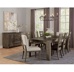 Dovetail Aged Gray 76" Rectangular Gathering Table