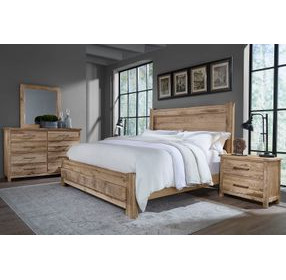 Dovetail Sun Bleached White Poster Bedroom Set with Footboard