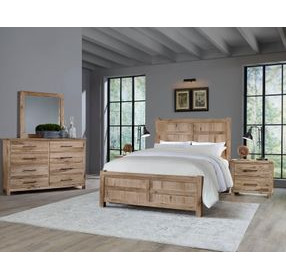 Dovetail Sun Bleached White Panel Bedroom Set