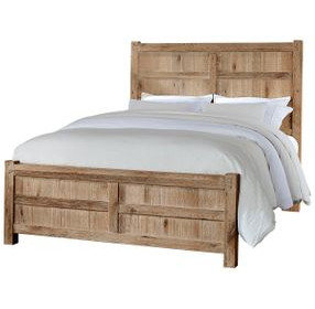 Dovetail Sun Bleached White Queen Panel Bed