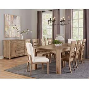 Dovetail Bleached White 100" Rectangular Gathering Table