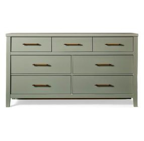 Pure Maple Sage 7 Drawer Dresser