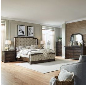 Provence Park Chateau Brown Arched Mirror