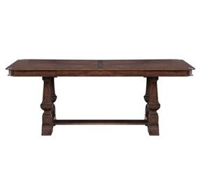 Provence Park Chateau Brown Extendable Rectangular Dining Room Set