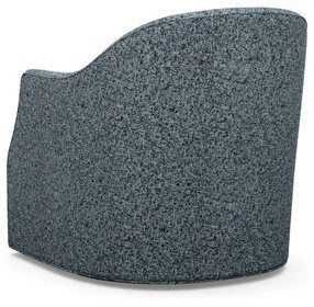Ariana Blue Upholstered Escala Swivel Accent Chair