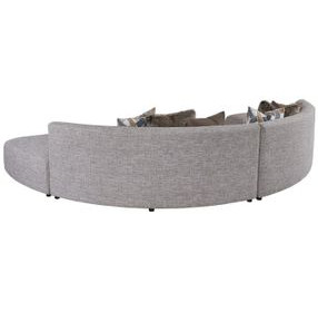 Alston Zanzibar Rust 4 Piece Modular Curved Sectional