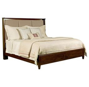 Spectrum Amaretto Upholstered Panel Bedroom Set