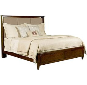 Spectrum Amaretto Upholstered Storage Panel Bedroom Set