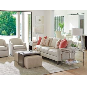 Savona Ariana Ariana Leatherand Brown Leather Upholstered Rectangular Cocktail Ottoman with Slide