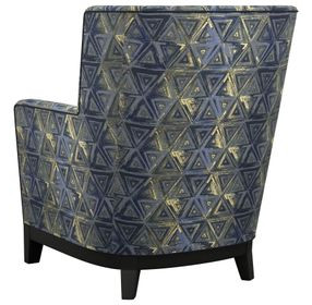 Atlas Blue Upholstered Lounge Chair