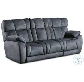 Wild Card Brady Charcoal Power Headrest Zero Gravity Reclining Sofa with USB ports