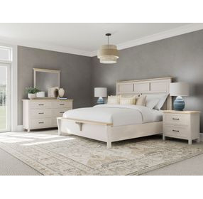Glenndale Aged White Panel Bedroom Set