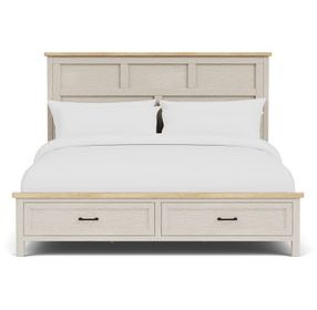 Glenndale Aged White Storage Panel Bedroom Set