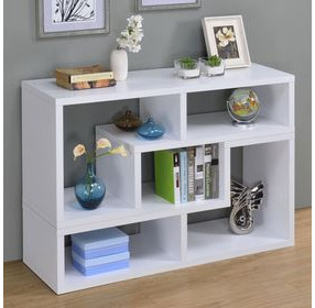 Velma White Convertible TV Console