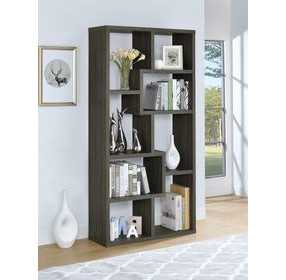 Theo Weathered Grey Bookcase