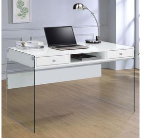 Dobrev Gloss White Computer Desk