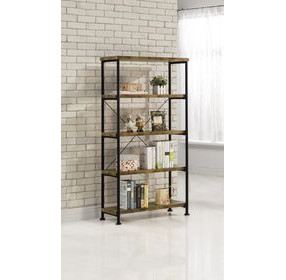 Analiese Antique Nutmeg and Black Bookcase