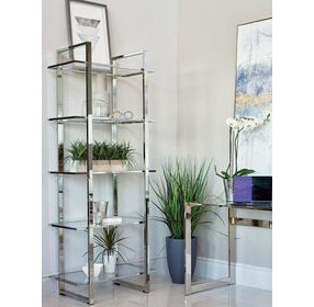 Hartford Chrome Bookcase