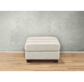 Montell Natural Leather Upholstered Rectangular Ottoman