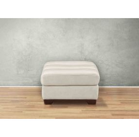 Montell Natural Leather Upholstered Rectangular Ottoman