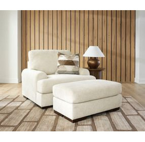 Meadowleaf Sand Upholstered Rectangular Ottoman