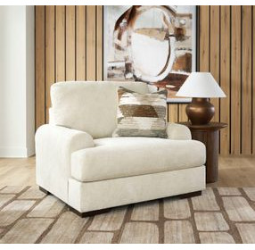 Meadowleaf Sand Upholstered Chair and A Half with Pillow