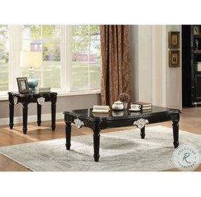 Ernestine Black Rectangular Coffee Table