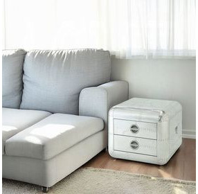 Brancaster Silver Square End Table