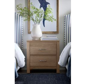Tide And Timber Clear Oak 2 Drawer Nightstand