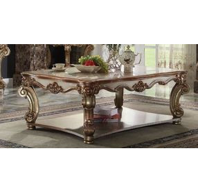 Vendome Gold Patina Rectangular Coffee Table