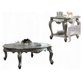 Picardy Antique Platinum Rectangular Coffee Table