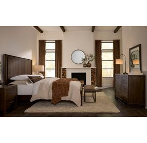Lodge and Loft Sedona Brown Performance Fabric Bed Bench