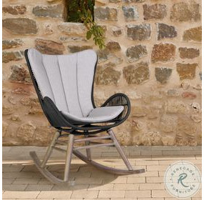 Mateo Charcoal Outdoor Rocking chair