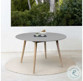 Kylie Light Eucalyptus Outdoor 47" Round Dining Table
